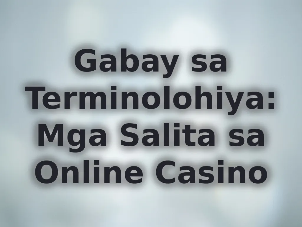 Gambling Terms